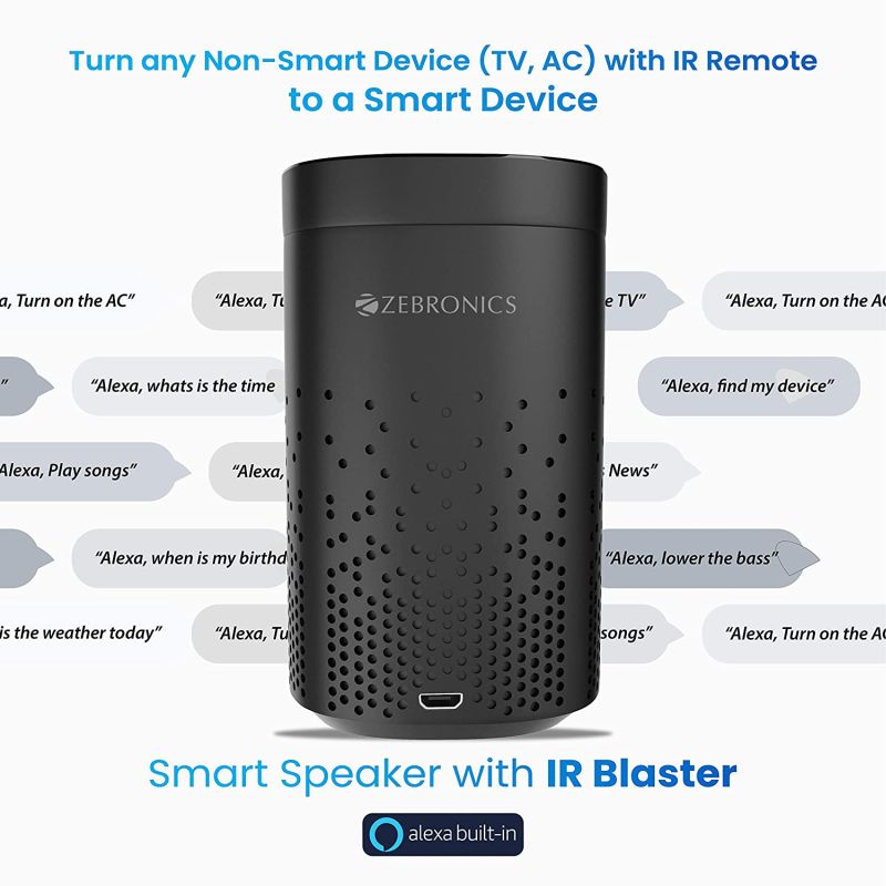 Zebronics Zeb-Smart Bot Launches its First Alexa-Powered Smart Speaker in India