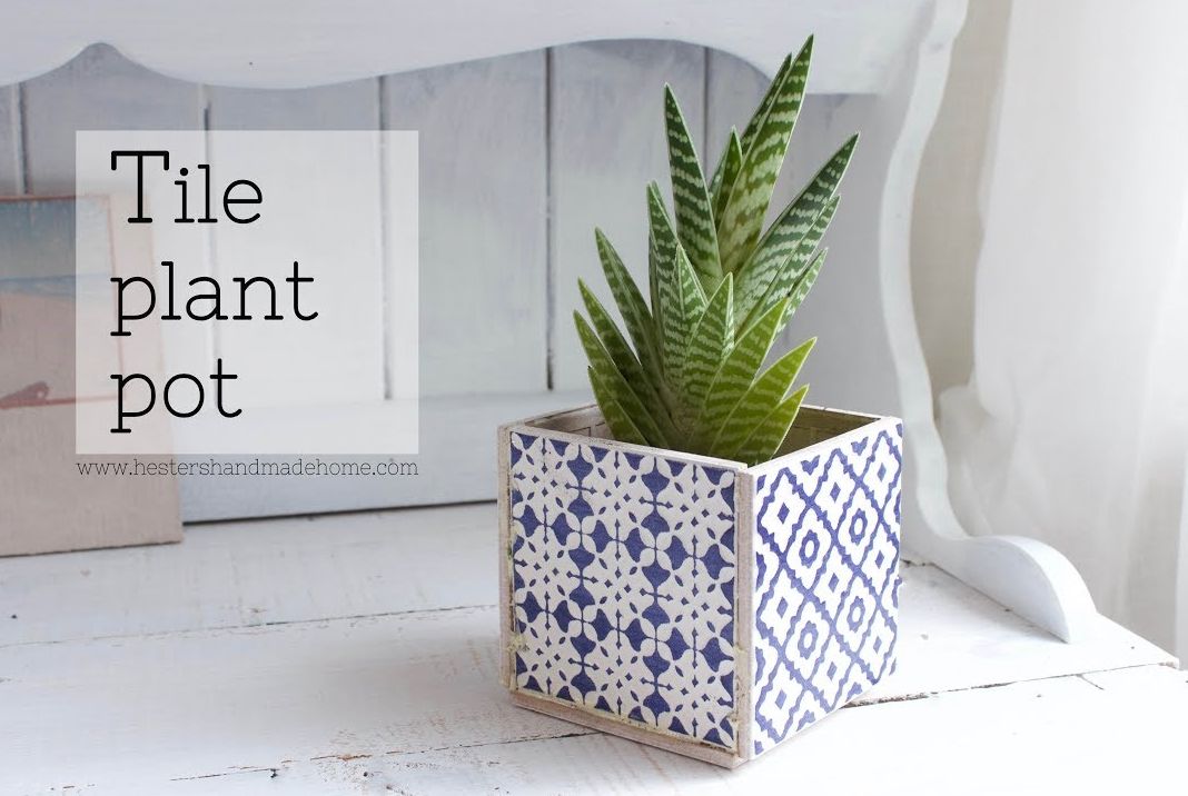 Make Your Own Beautiful Planter Box with Ceramic Tiles