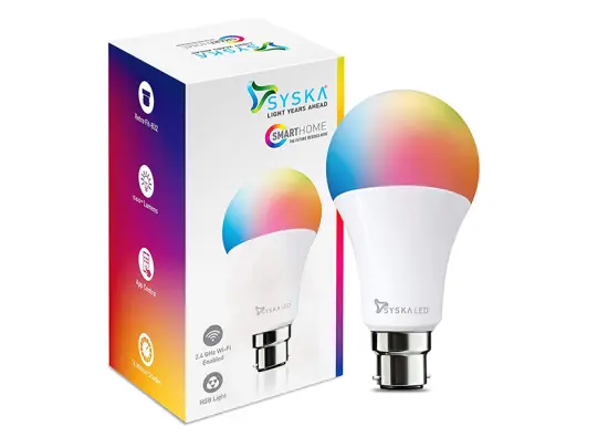 Best B22 Smart LED Bulbs to Buy from Amazon India - syska