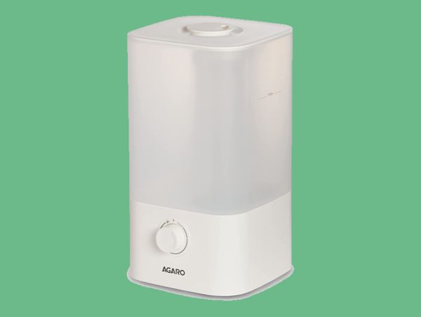 AGARO Ultrasonic Humidifier with Aroma Diffuser in white and transparent 