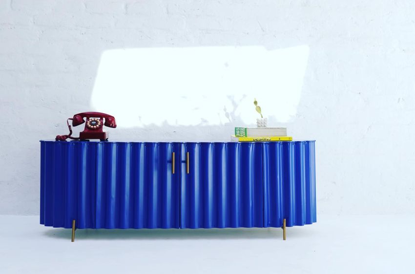 Ek Kalakaar Design Studio Upcycles Corrugated Metal Sheets into Beautiful Furniture