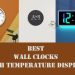 Best wall clocks with temperature displays in India